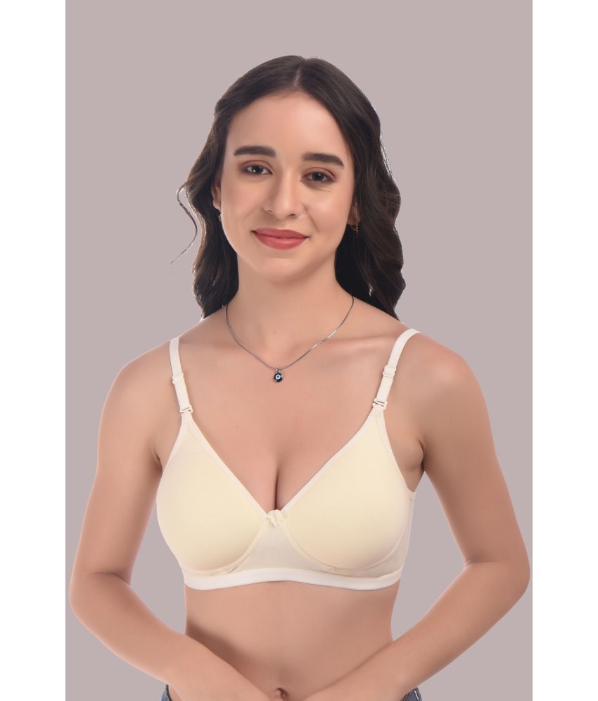     			Elina - Off White Cotton Heavily Padded Women's Plunge Bra ( Pack of 1 )