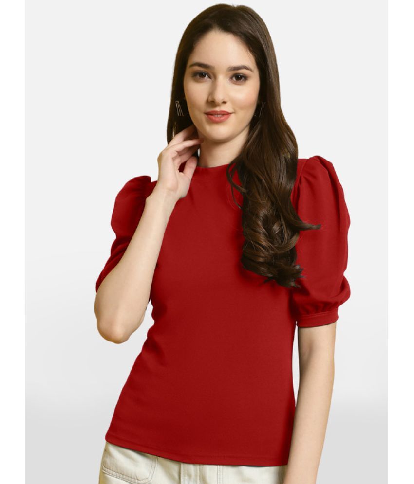     			Fabflee - Red Polyester Women's Regular Top ( Pack of 1 )