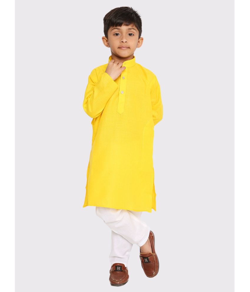     			Maharaja - Yellow Cotton Blend Boys ( Pack of 1 )
