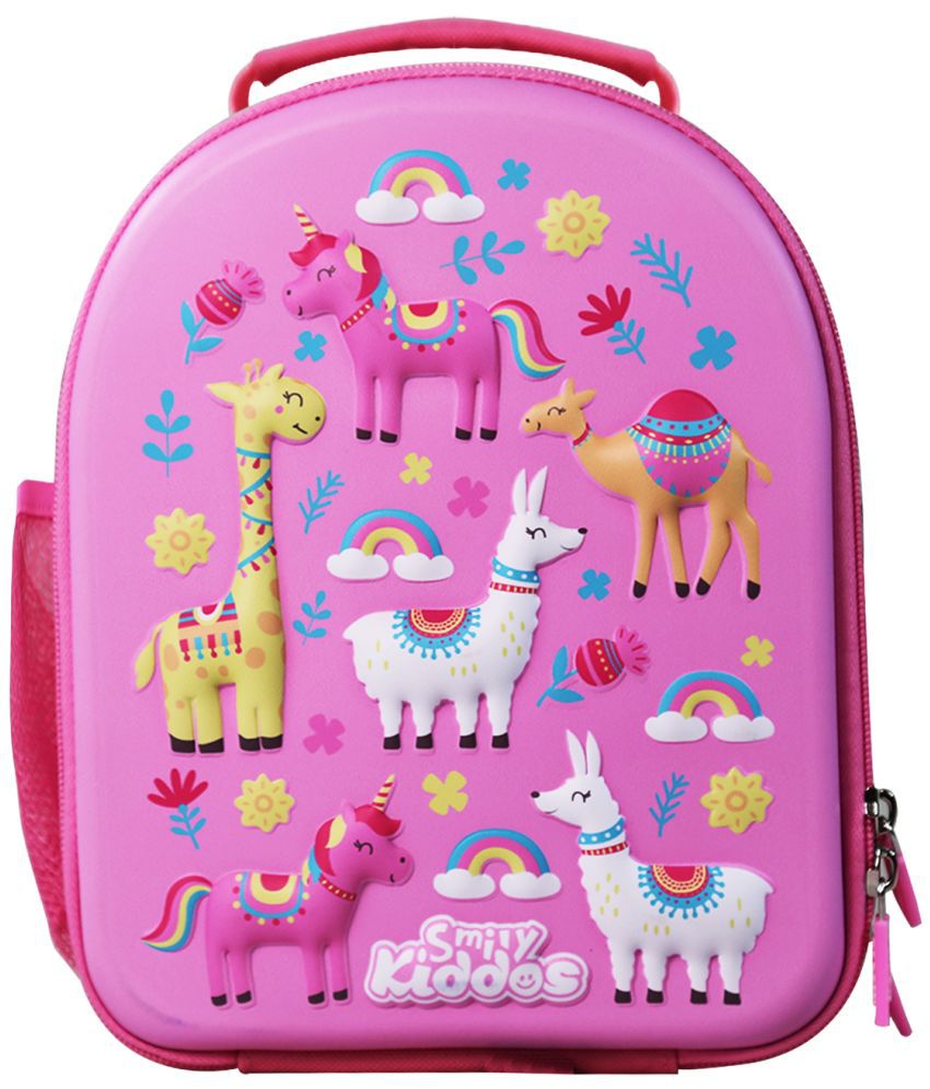     			Smily  kiddos 5 Ltrs Pink Polyester College Bag