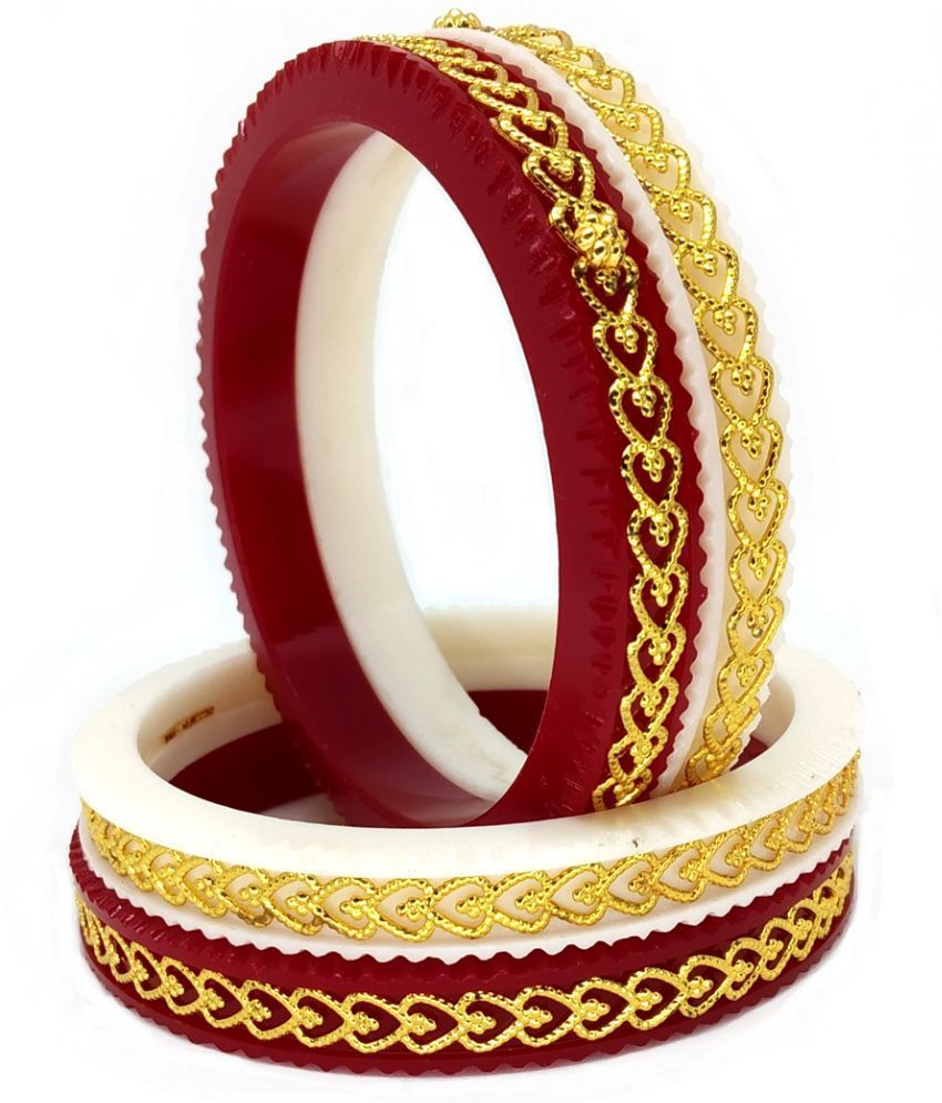     			Bovzen - Multicolor Bangle ( Pack of 4 )