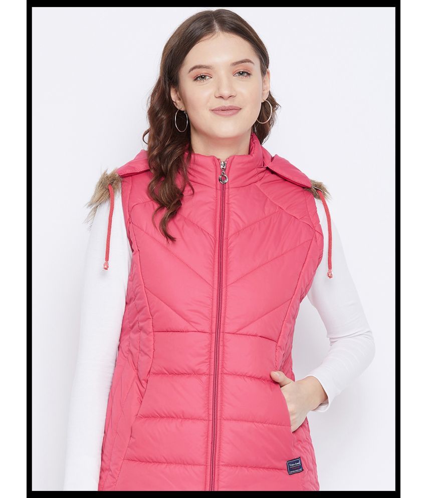     			VERO AMORE - Polyester Pink Parka Jackets