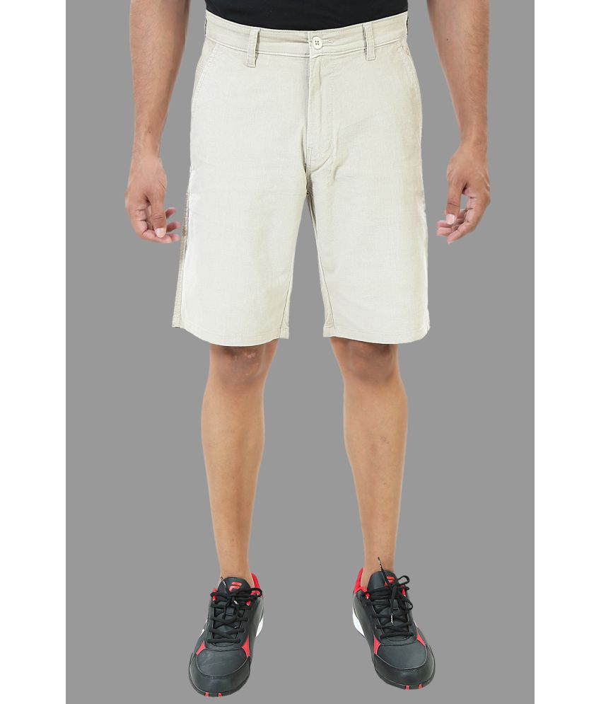     			plounge - Cream Cotton Men's Chino Shorts ( Pack of 1 )