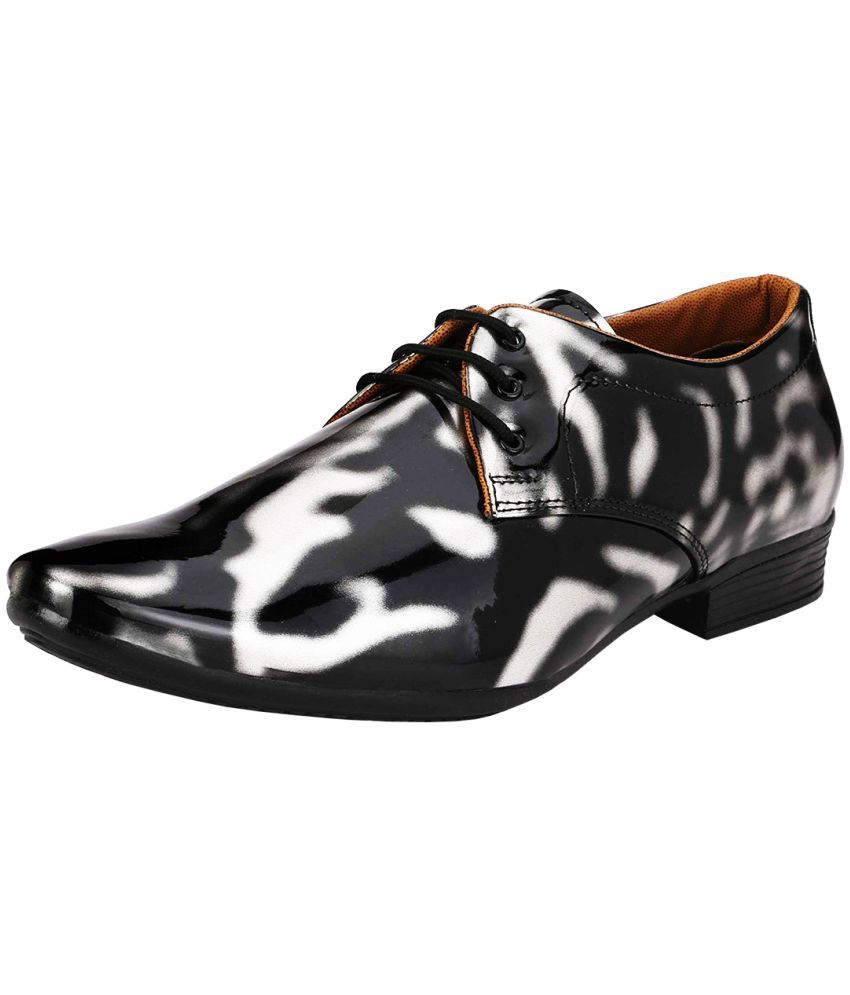     			vitoria - Silver Men's Derby Formal Shoes