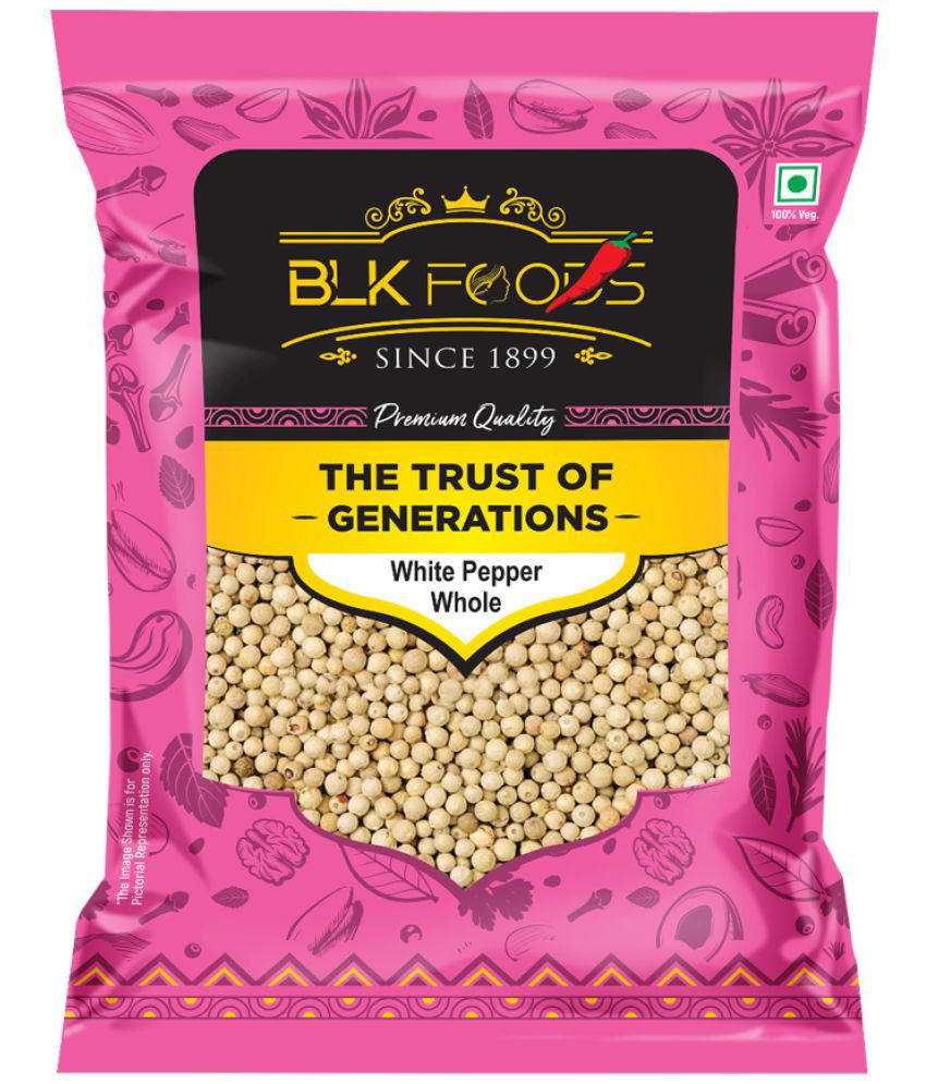     			BLK FOODS _Select White Pepper Whole (safed Mirch Sabut) 200g 200 gm