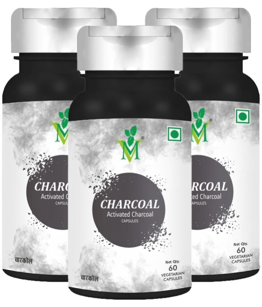     			Charcoal Activated Veg. Capsules Pack of 3 - 60's