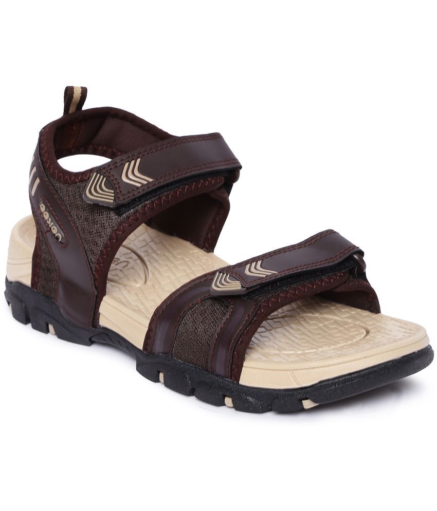     			Paragon - Brown Men's Floater Sandals