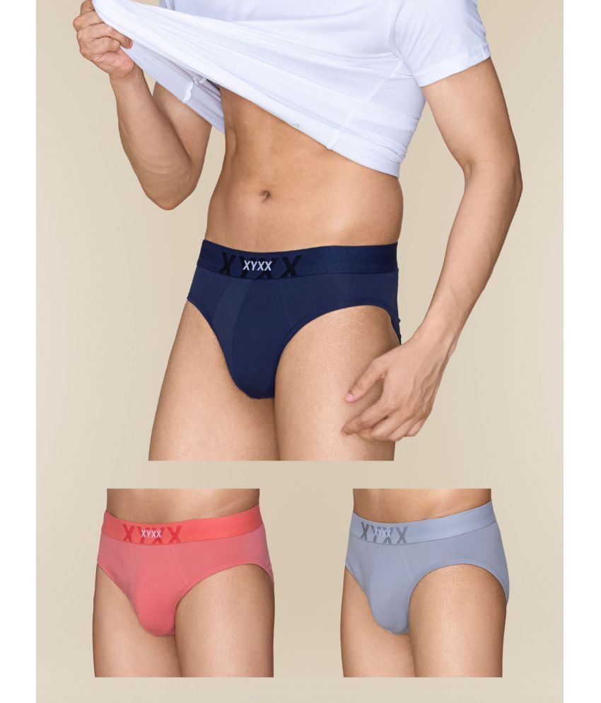     			XYXX Pack of 3 Cotton Briefs For Men's ( Multicolor )