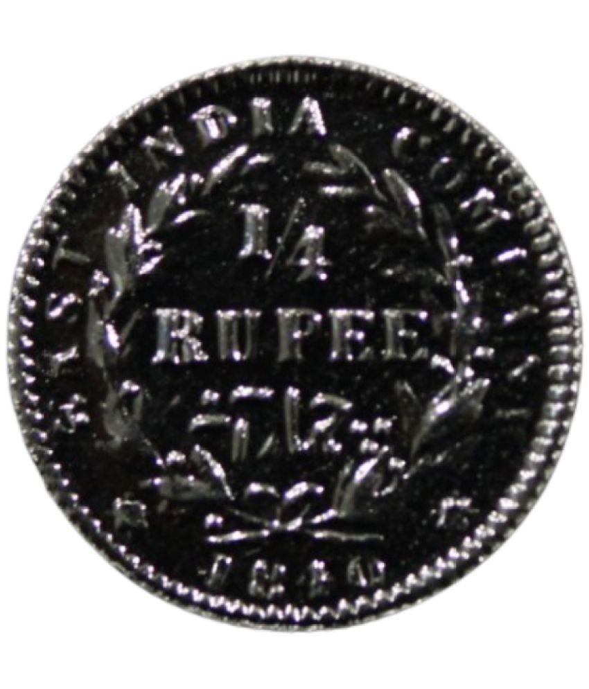     			newWay - 1/4 Rupee (1840) "Victoria Queen" East India Company Collectible Silverplated Fancy 1 Coin Numismatic Coins
