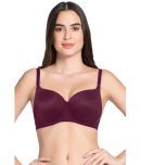 Amante Nylon Lightly Padded Women's T-Shirt Bra ( Purple )