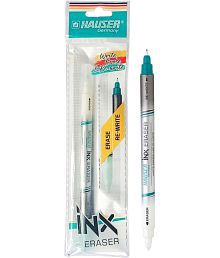 Hauser Inx Eraser Pouch Pack | Erase Ink of Inx Fountain Pens &amp; Re-Write Over It | Write, Erase &amp; Rewrite Easily | Pack of 10