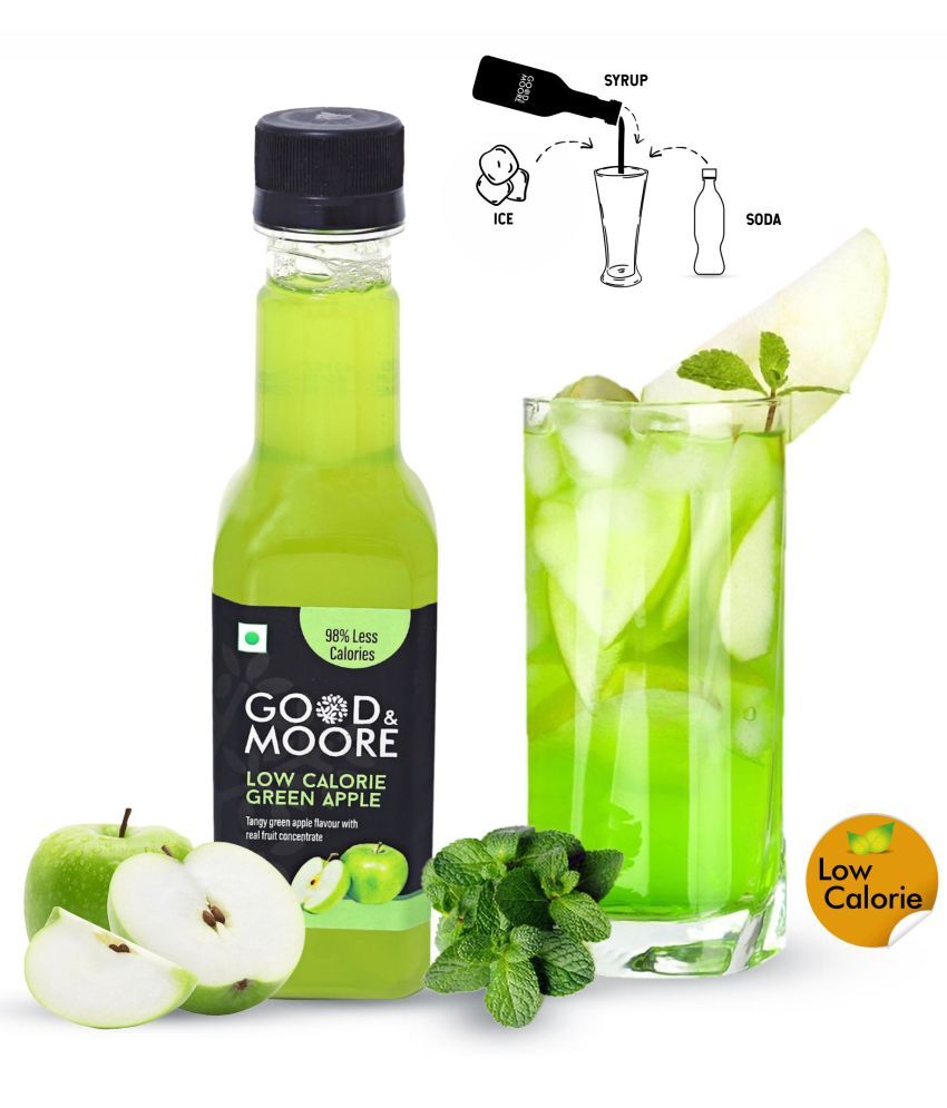     			GOOD+MOORE Low Calorie Green Apple Syrup 250 mL