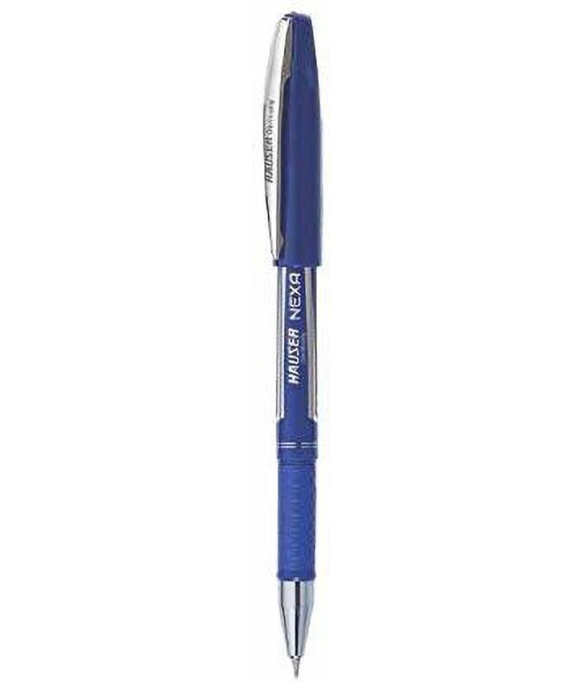     			Hauser Nexa Ball Pen Box Pack | Stylish Design With Comfortable Grip | Fitted With Jumbo Fefill For Smudge Free Writing | Durable, Refillable Pen | Blue Ink, Pack of 10