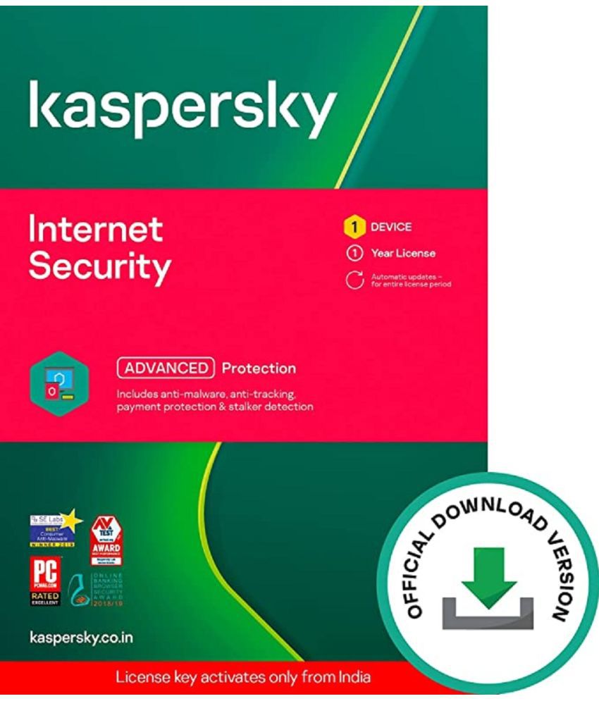     			Kaspersky Internet Security Latest Version ( 1 PC / 1 Year ) - Email Delivery