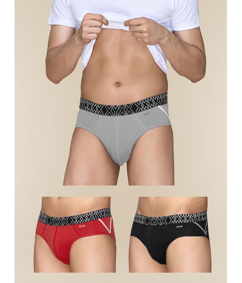     			XYXX Pack of 3 Cotton Men's Briefs ( Multicolor )