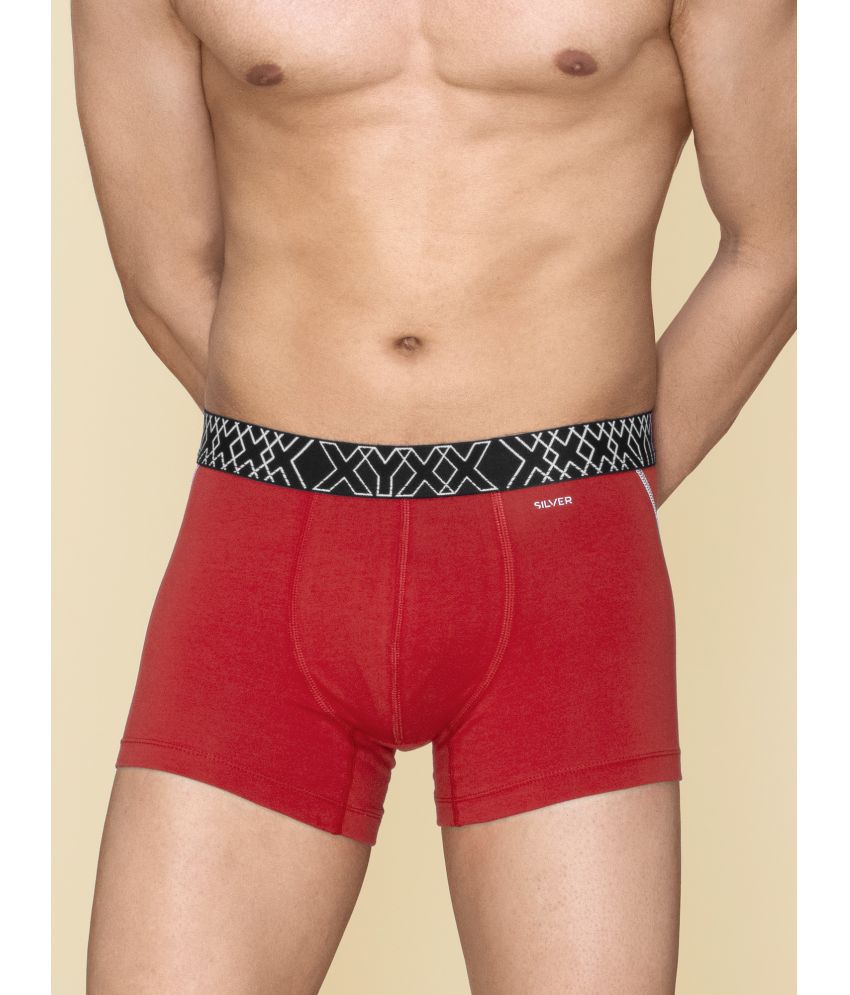     			XYXX - Red Cotton Men's Trunks ( Pack of 1 )