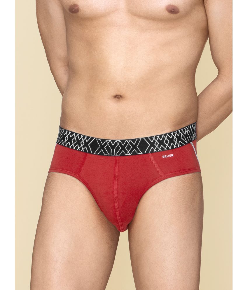     			XYXX Pack of 1 Cotton Briefs For Men's ( Red )