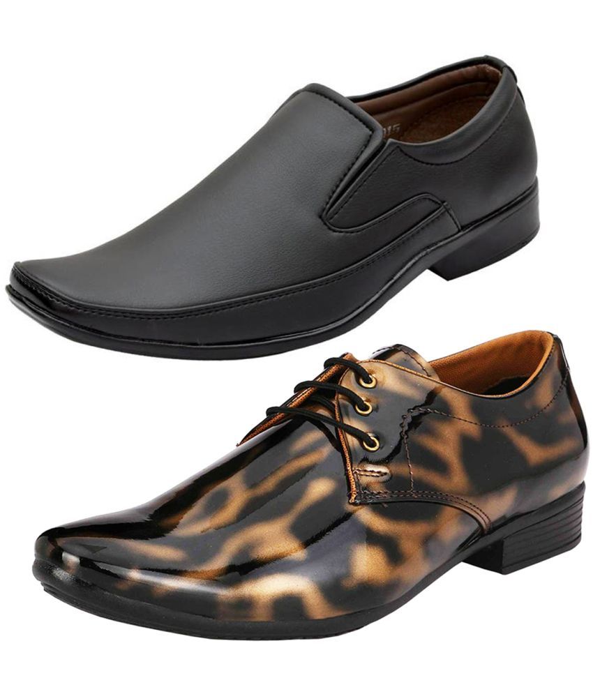     			vitoria - Gold Men's Slip On Formal Shoes