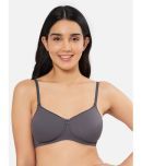 Amante Nylon Lightly Padded Women's T-Shirt Bra ( Dark Grey )