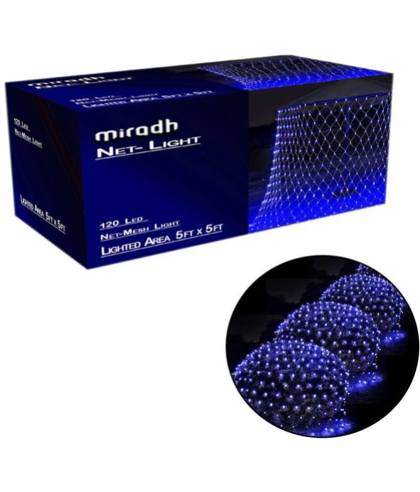     			MIRADH - Blue Others Curtain String Light ( Pack of 1 )