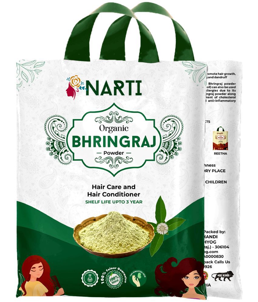     			Narti bhringraj powder hair Pack 1.5 KG Organic Henna 1 g Pack of 3