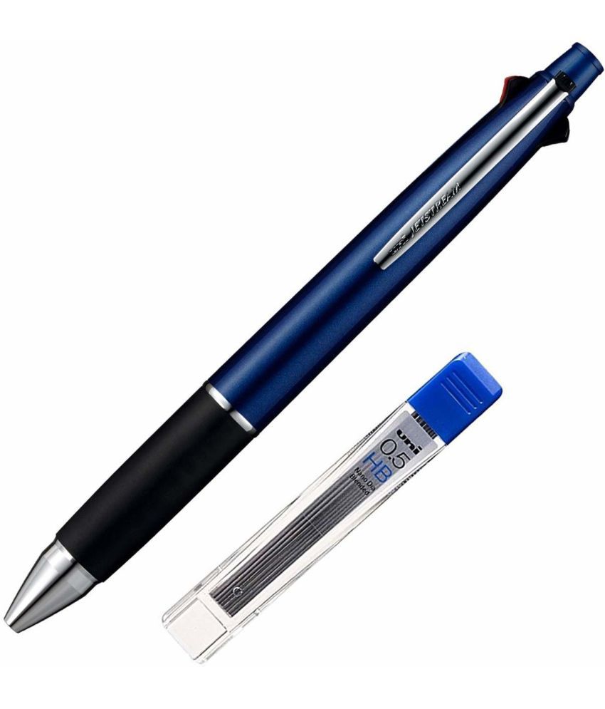     			uni-Ball MSXES-1000-07 Jetstream 4 Color Multifunction Ball Point Pen (0.7mm) & Mechanical Pencil (0.5mm), (Navy Blue Body, Pack of 1) with 0.5 HB Lead