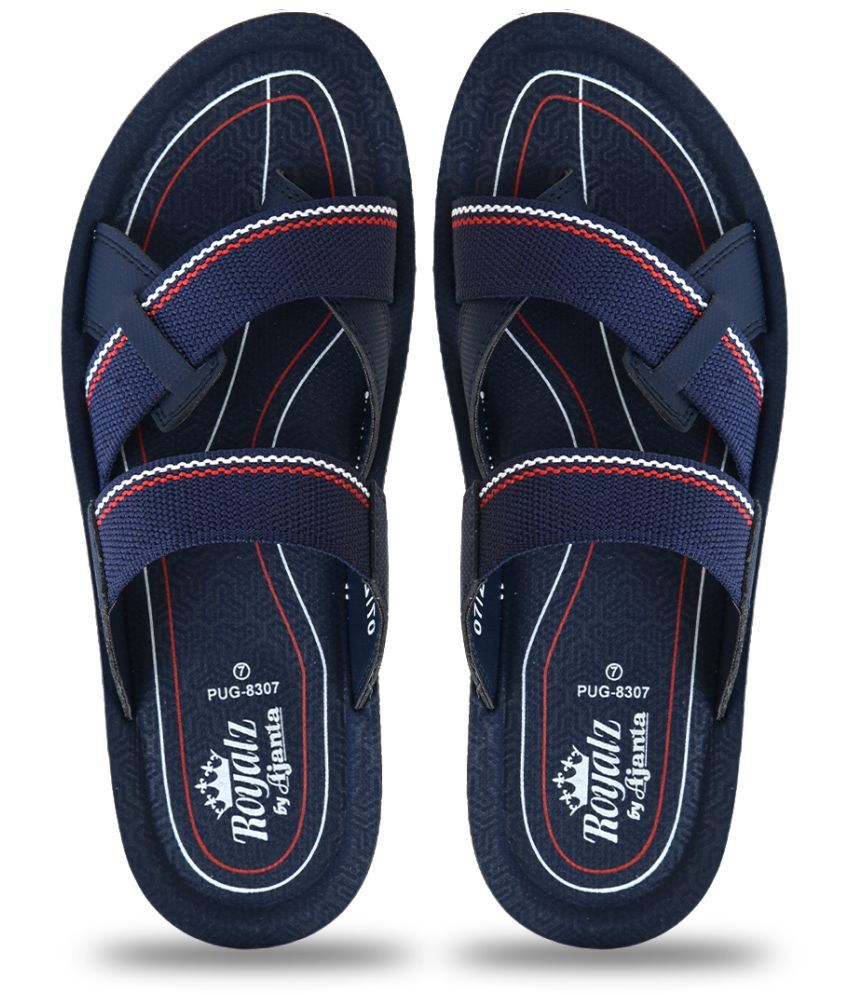     			Ajanta - Blue Men's Daily Slipper