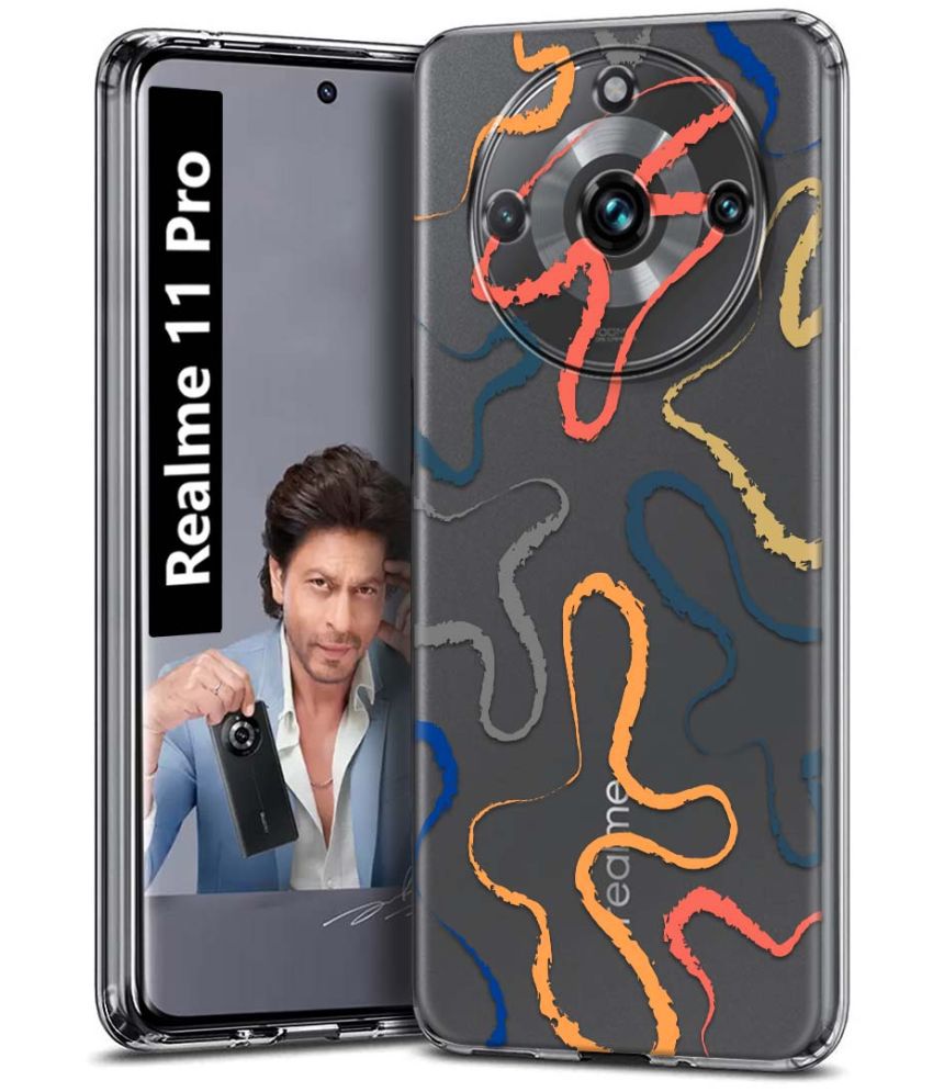     			NBOX - Multicolor Printed Back Cover Silicon Compatible For Realme 11 Pro ( Pack of 1 )