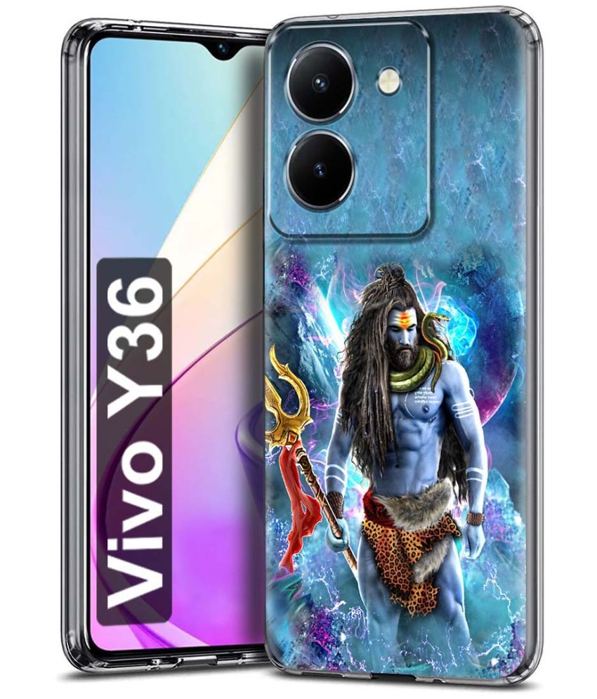     			NBOX - Multicolor Printed Back Cover Silicon Compatible For Vivo Y36 ( Pack of 1 )