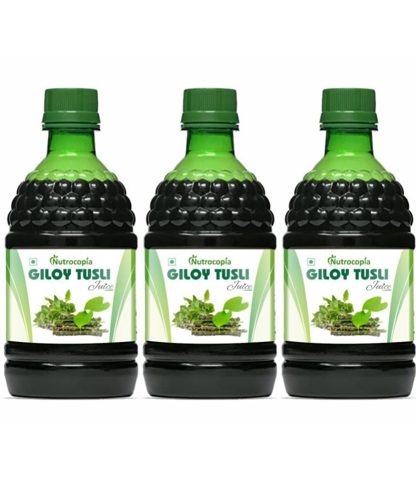     			NUTROCOPIA Giloy Tulsi Juice | Fresh Tulsi and Giloy to Support Immune Health Pack of 3 of 400ML