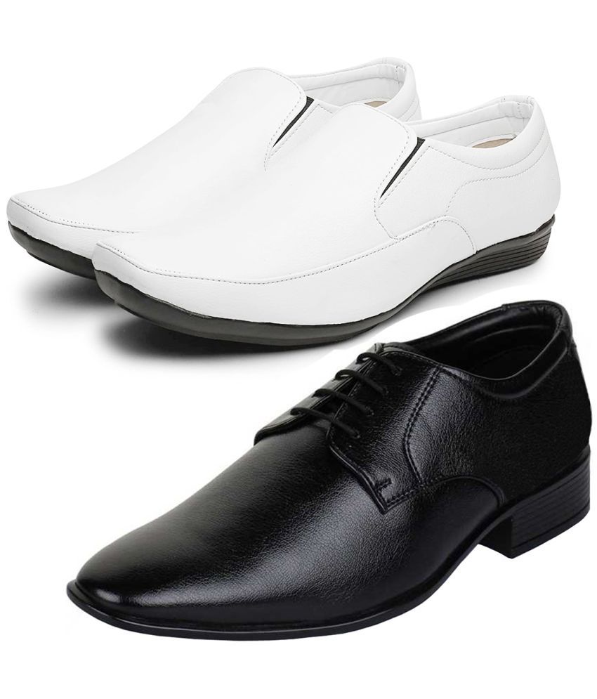     			vitoria - Black Men's Derby Formal Shoes