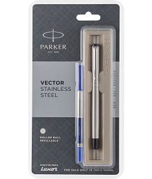 Parker Vector Stainless Steel CT Roller Ball Pen