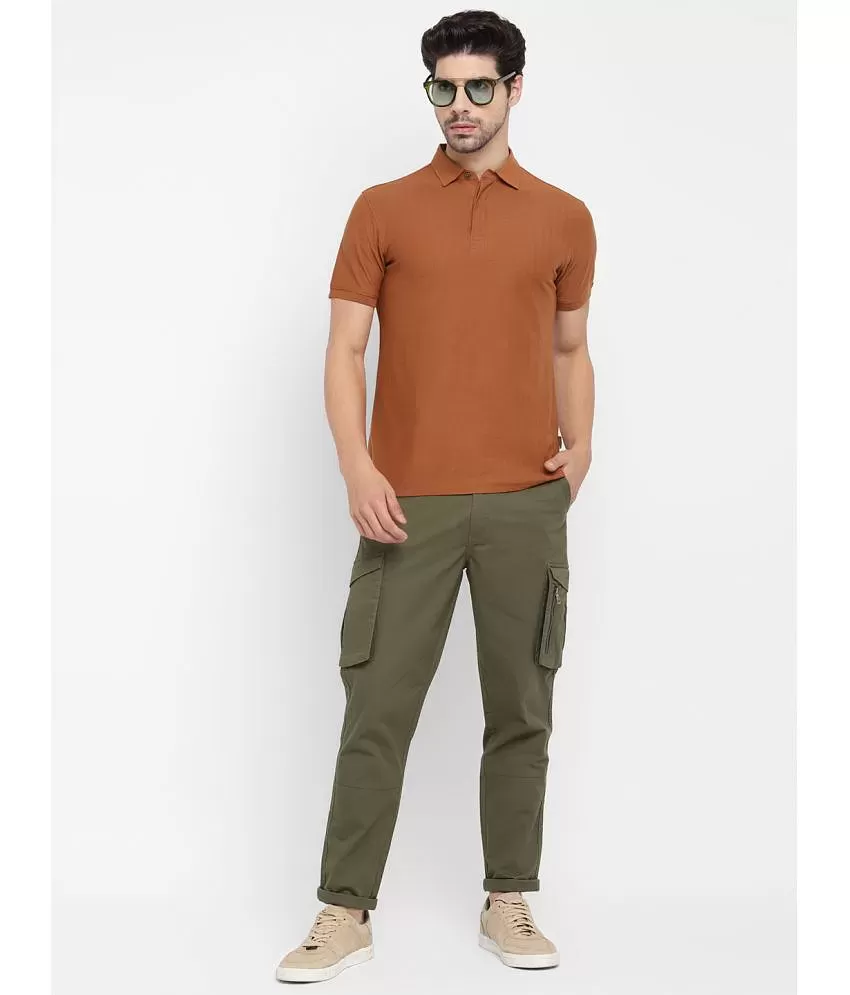 Buy Dark Brown Trousers & Pants for Men by Red chief Online | Ajio.com
