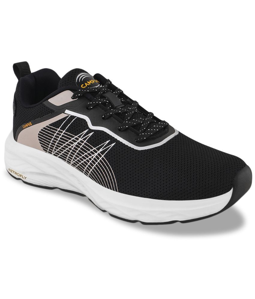     			Campus - VIRTAL Black Men's Sports Running Shoes