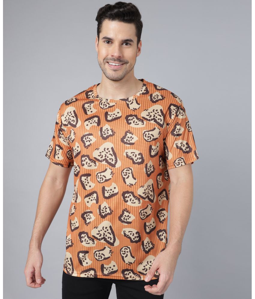    			Crastic - Brown Polyester Regular Fit Men's T-Shirt ( Pack of 1 )