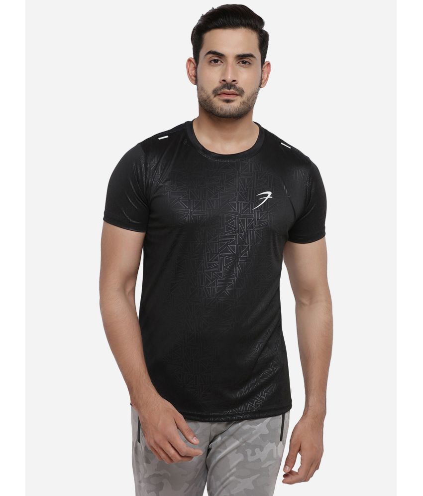     			Fuaark - Black Polyester Regular Fit Men's Sports T-Shirt ( Pack of 1 )