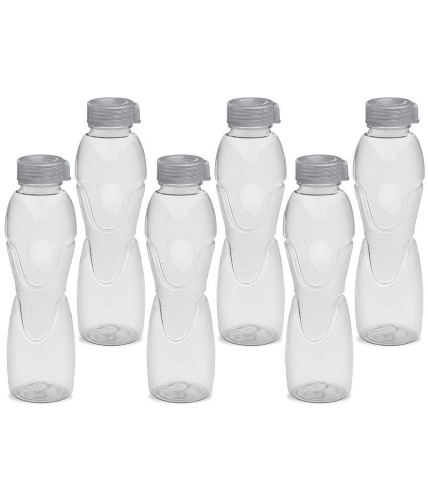     			Milton Mayo Pet Water Bottle Set of 6, 1 Litre Each, Grey