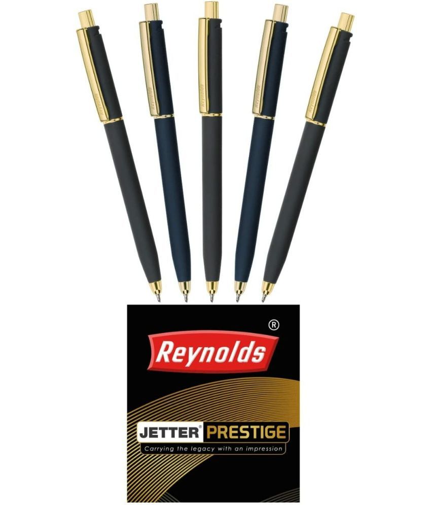     			Reynolds JETTER PRESTIGE 5CT BLUE| Smooth Ball Pens | Long-lasting ball pens | Professional Ball pens with superior writing experience| Ball Pens for swift writing | 0.7mm Tip Size