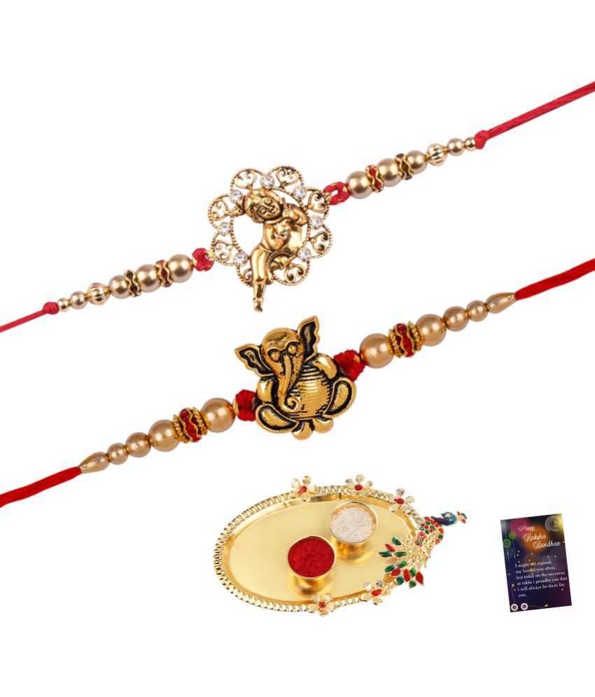     			Silver Shine - Multi Religious Rakhi ( Pack of 2 )