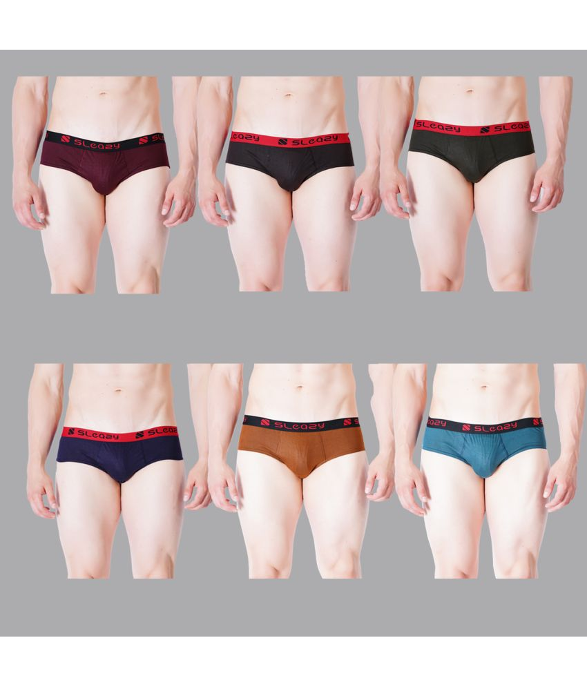     			Sleazy Pack of 6 Cotton Briefs For Men's ( Multicolor )