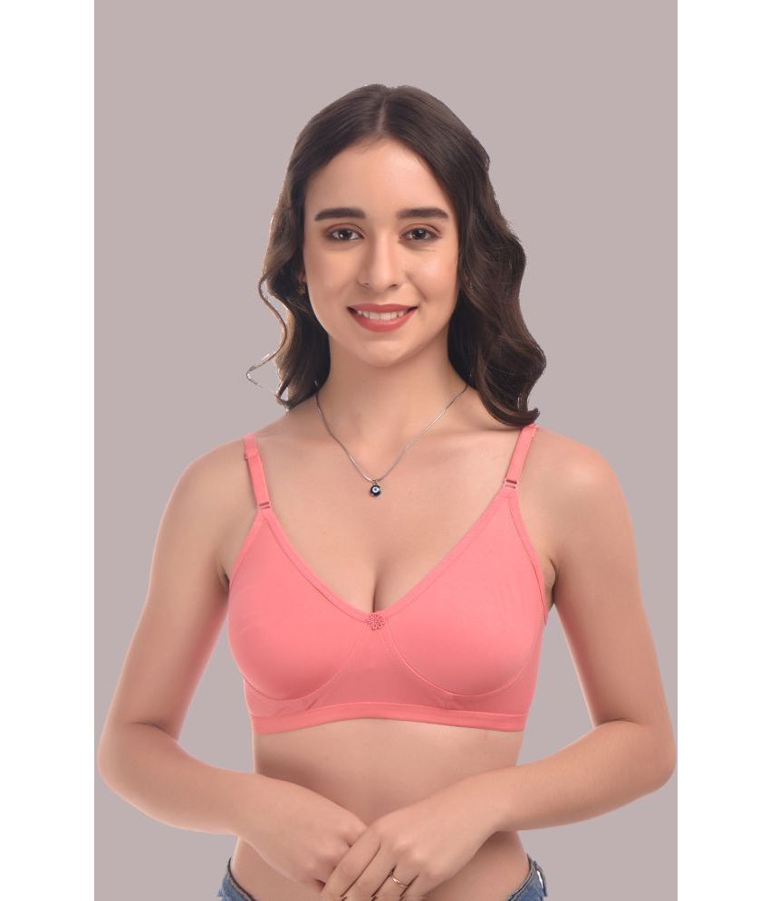     			Viral Girl - Pink Cotton Non Padded Women's Everyday Bra ( Pack of 1 )