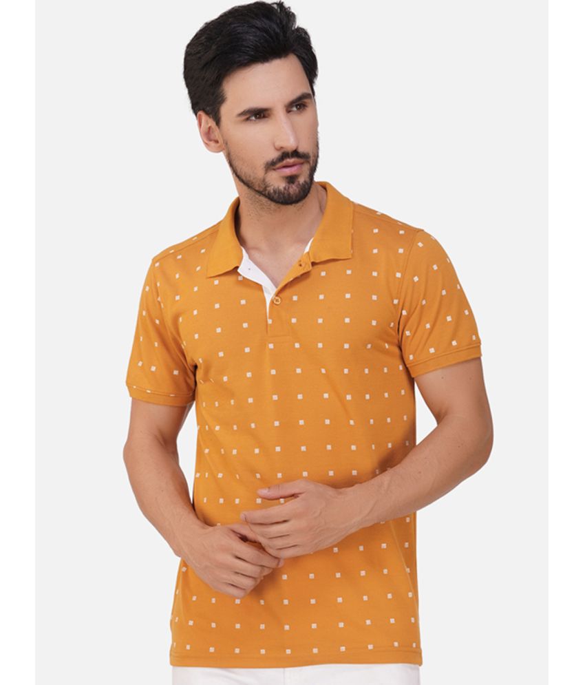     			XFOX - Gold Cotton Blend Regular Fit Men's Polo T Shirt ( Pack of 1 )