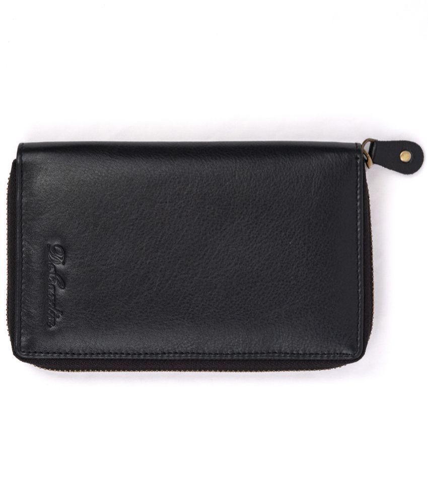     			DECARDIN - Blue Leather Men's Zip Around Wallet ( Pack of 1 )