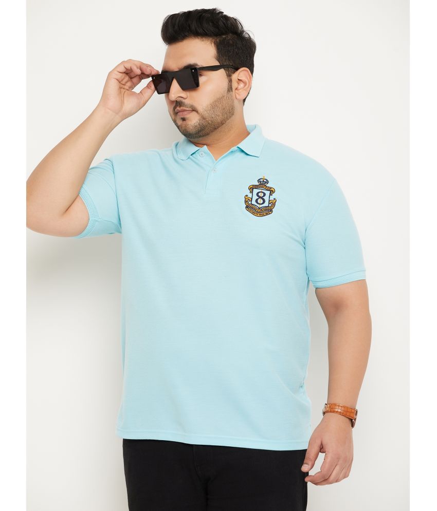     			GET GOLF - Aqua Cotton Blend Regular Fit Men's Polo T Shirt ( Pack of 1 )