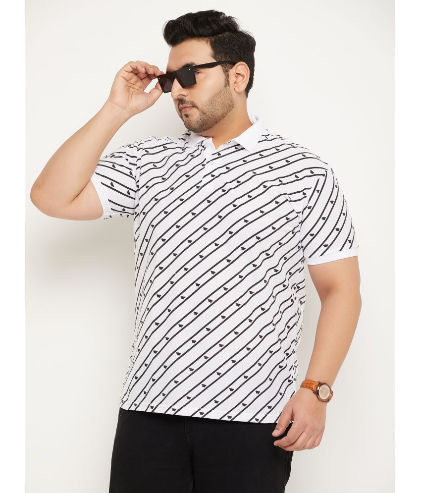     			GET GOLF - White Cotton Blend Regular Fit Men's Polo T Shirt ( Pack of 1 )