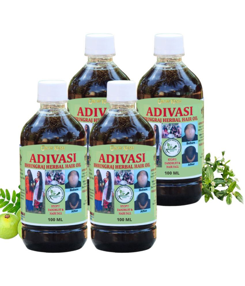     			Growkesh - Hair Growth Bhringraj Oil 100 ml ( Pack of 4 )