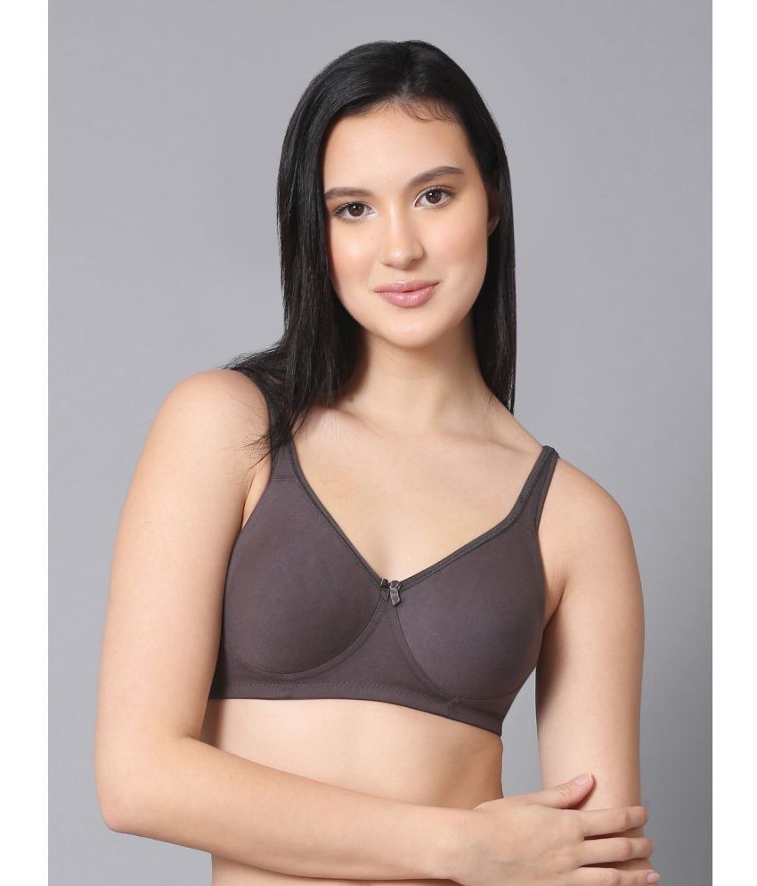     			NSALIZA Polyester Non Padded Women's Everyday Bra ( Dark Grey )