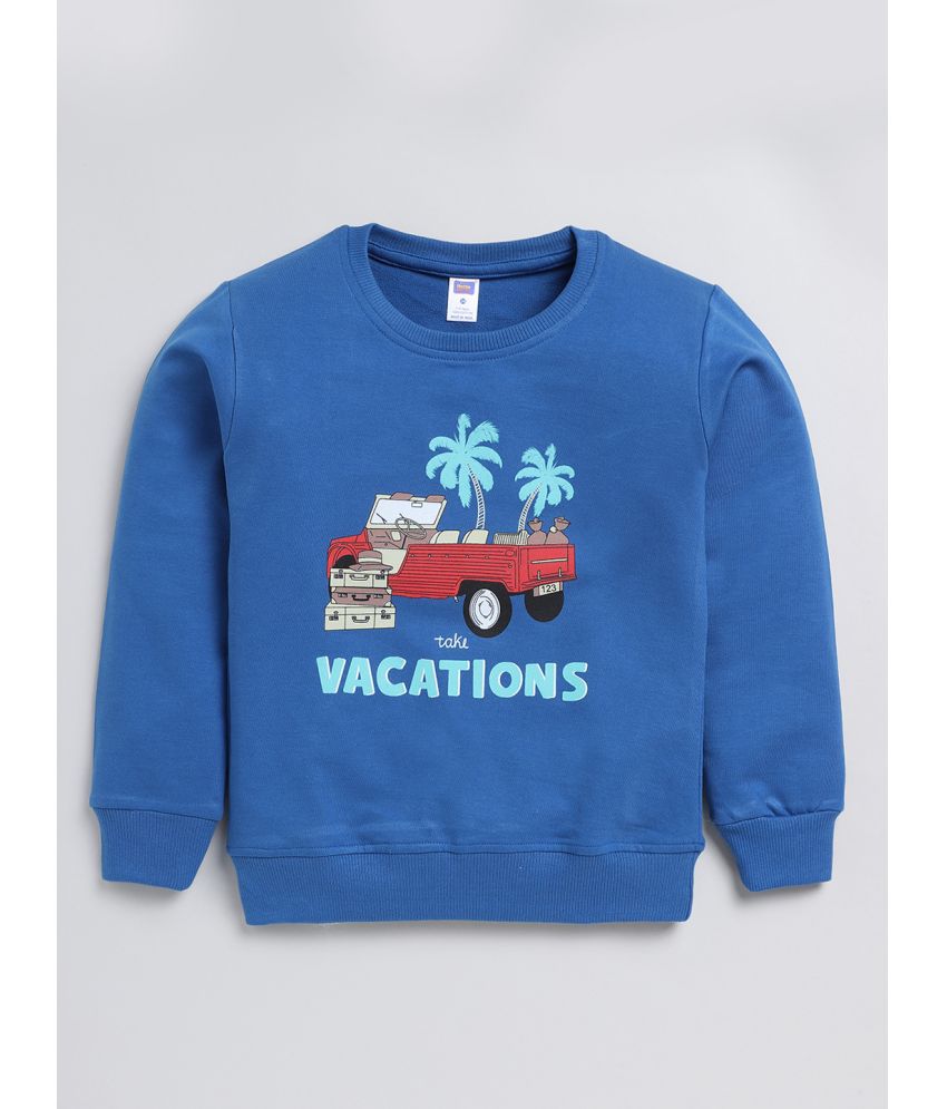     			Nottie planet - Blue Cotton Boys Sweatshirt ( Pack of 1 )