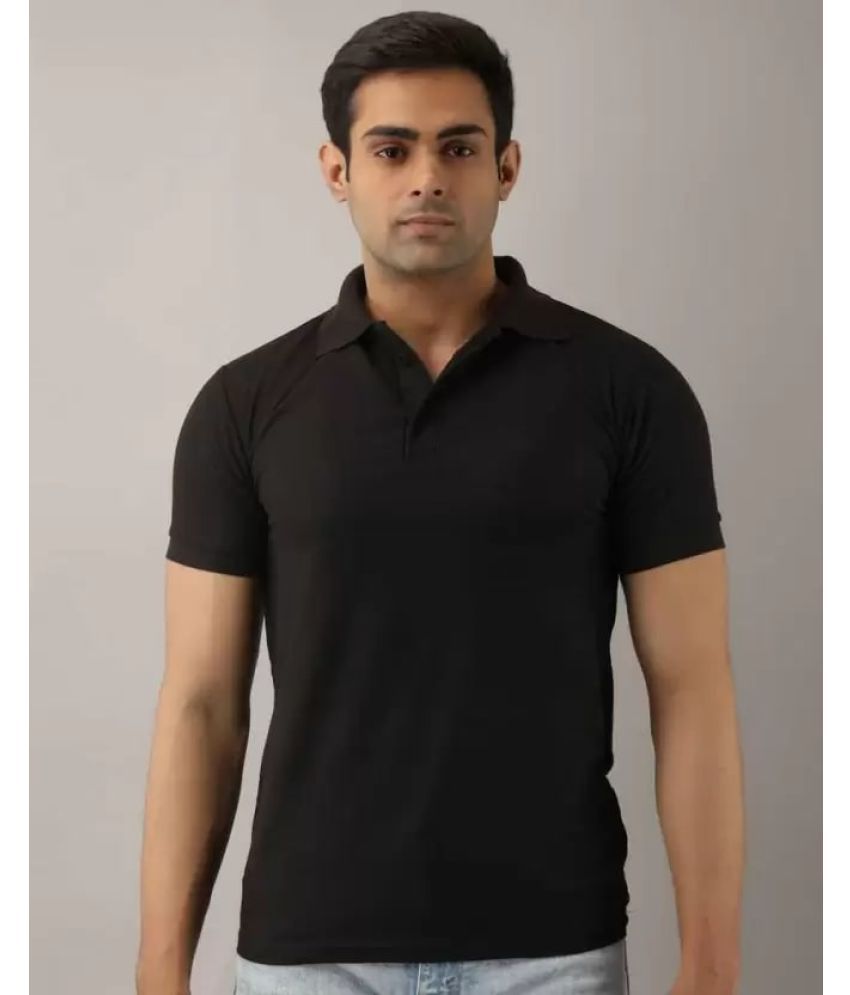     			SKYRISE - Black Cotton Blend Slim Fit Men's Polo T Shirt ( Pack of 1 )