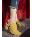 Shoetopia Girls Yellow Heels